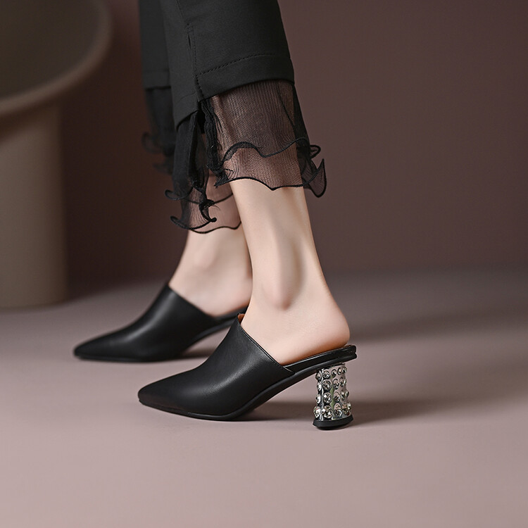 Women's Fashion Pointed Toe Mule Shoes