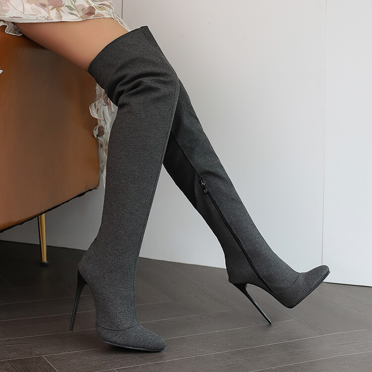 Women's Over-the-Knee Stiletto Heel Fashion Boots - Style i.html