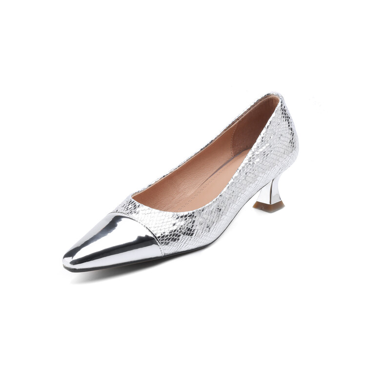 Elegant Fashion Flat Shoes for Women and Men Gold Silver