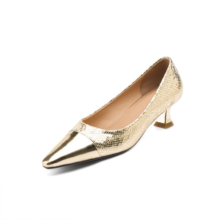 Elegant Fashion Flat Shoes for Women and Men Gold Silver