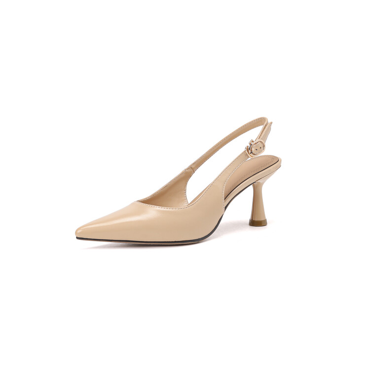 Elegant Pointed Toe High Heel Pumps with Ankle Strap